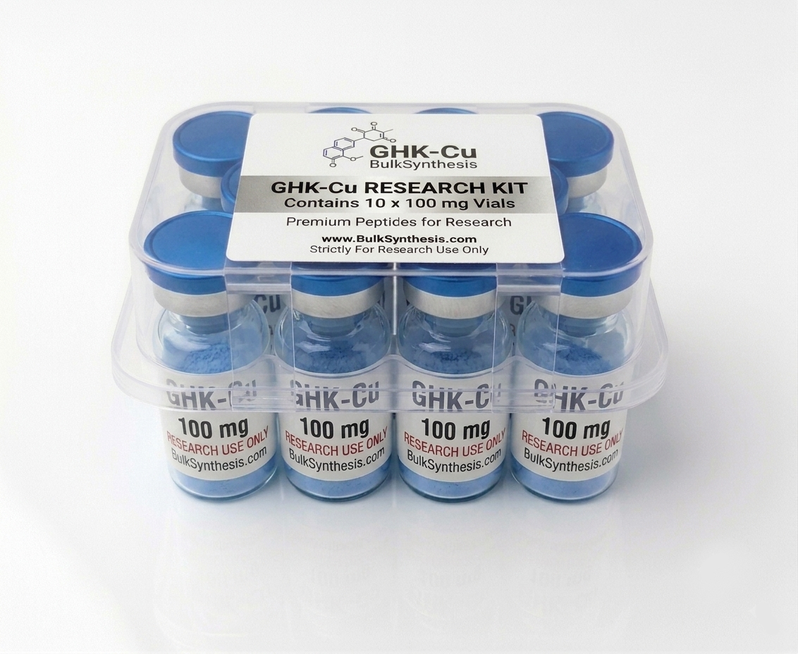 ghk-cu 100mg shipping x 10 vials (1000mg bulk kit) Peptídeo GHK-Cu injetável ganha Endocrinology Research Style:NO LABEL